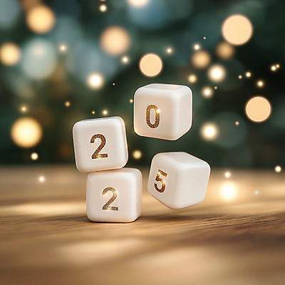 JPG 편집이미지 겨울 조명 새해 사람없음 빛 반짝임 숫자 블록 떨어짐 큐브 나무바닥 보케 연말 연초 2025년 을사년 편집실사 AI포토 AI콘텐츠 문자 계절 컨셉 모션 바닥 연도 CG 파일형식