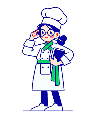 전신 여자 안경 인물캐릭터 일러스트 직업캐릭터 요리사모자 한명 서기 미소 들기 성인 요리사 자신감 조리복 요리책 성인여자한명만 일러캐릭터 AI파일 직업 캐릭터 모자_잡화 1 잡화 감정 유니폼 모션 표정 사람 책 여자한명만 성인여자만 파일형식 벡터