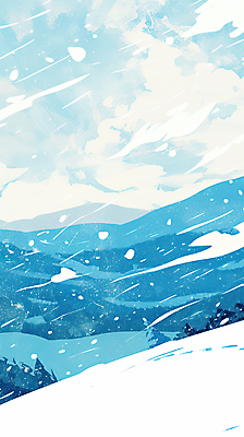 JPG 나무 구름 설경 겨울 일러스트 자연 하늘 사람없음 파란색 차가움 눈보라 눈내림 설산 눈덮임 국내일러스트 AI일러스트 AI콘텐츠 자연요소 식물 계절 컬러 컨셉 산 눈_날씨 풍경 생태계 파일형식