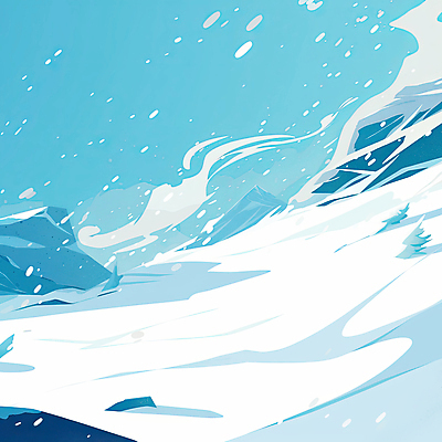 JPG 설경 겨울 일러스트 자연 하늘 사람없음 파란색 차가움 눈보라 눈내림 설산 눈덮임 국내일러스트 AI일러스트 AI콘텐츠 계절 컬러 컨셉 산 눈_날씨 풍경 생태계 파일형식