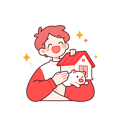 남자 행복 일러스트 주택 한명 웃음 들기 상반신 성인 빨간색 반짝임 돼지 성인남자한명만 국내일러스트 AI파일 1 감정 컬러 포유류 모션 표정 사람 건물 남자한명만 성인남자만 파일형식 벡터