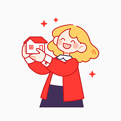 응시 여자 행복 일러스트 주택 한명 웃음 들기 상반신 성인 빨간색 반짝임 성인여자한명만 국내일러스트 AI파일 1 시선 감정 컬러 모션 표정 사람 건물 여자한명만 성인여자만 파일형식 벡터