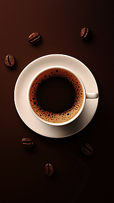 JPG 편집이미지 커피 한잔 그림자 사람없음 갈색 원두 커피잔 컵받침 감성 에스프레소 편집실사 AI포토 AI콘텐츠 1 음료 컬러 컨셉 잔 받침대 CG 파일형식