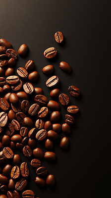 JPG 편집이미지 커피 그림자 사람없음 갈색 원두 감성 편집실사 AI포토 AI콘텐츠 음료 컬러 컨셉 CG 파일형식