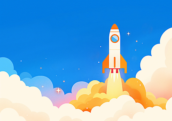 JPG 구름 과학 일러스트 하늘 사람없음 우주 로켓 우주여행 국내일러스트 AI일러스트 AI콘텐츠 자연요소 여행 파일형식