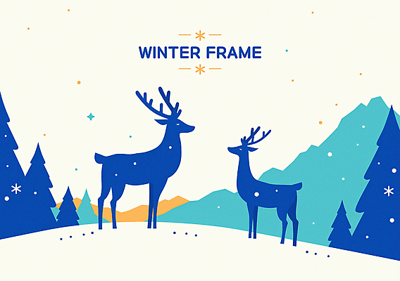 PSD 나무 겨울 일러스트 산 사람없음 파란색 눈 국내일러스트 자연요소 식물 계절 컬러 날씨 파일형식