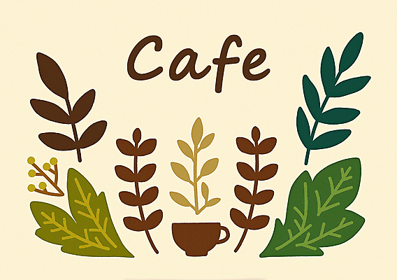 PSD 커피 잎 일러스트 사람없음 컵 갈색 카페 가을 국내일러스트 식물 식기 계절 음료 컬러 상점 파일형식