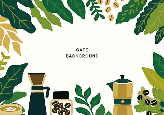 PSD 잎 일러스트 주전자 프레임 사람없음 컵 초록색 카페 원두 가을 푸딩 라떼 모카포트 카피스페이스 국내일러스트 식물 식기 계절 커피 컬러 주방용품 디저트 상점 공백 파일형식