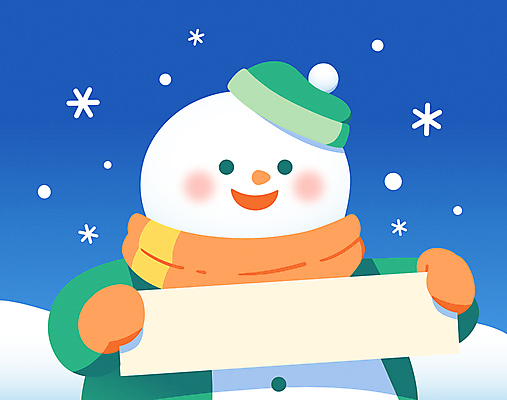 캐릭터 배너 장갑 겨울 일러스트 눈사람 털모자 미소 들기 사람없음 파란색 귀여움 목도리 눈 눈송이 카피스페이스 국내일러스트 일러캐릭터 AI파일 자연요소 모자_잡화 잡화 계절 컬러 컨셉 모션 날씨 눈_날씨 표정 공백 파일형식 벡터