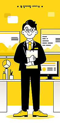 전신 남자 안경 일러스트 비즈니스 그래프 조명 한명 미소 들기 정장 성인 컴퓨터 노란색 사회 뉴스 아나운서 서류판 이슈 성인남자한명만 국내일러스트 AI파일 직업 1 잡화 옷 컬러 모션 표정 사람 전자제품 사무용품 공동체 남자한명만 성인남자만 파일형식 벡터