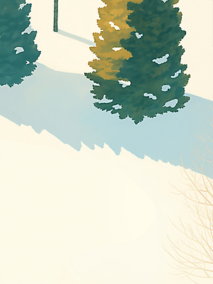 JPG 나무 길 일러스트 자연 사람없음 고요 눈 침엽수 쌓인눈 겨울풍경 눈덮임 국내일러스트 AI일러스트 AI콘텐츠 자연요소 식물 컨셉 겨울 날씨 풍경 생태계 파일형식