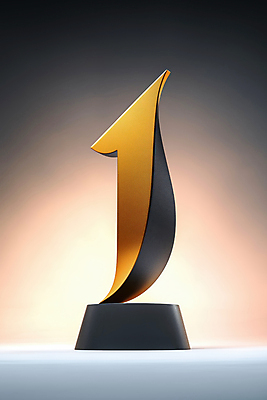 JPG 편집이미지 1 상징 성공 기념 사람없음 빛 금속 어둠 금색 우승 화려 황금 상패 트로피 심볼 심플 시상 시상식 편집실사 AI컴퓨터그래픽 AI콘텐츠 컬러 컨셉 재질 최고 상_우승 CG 파일형식