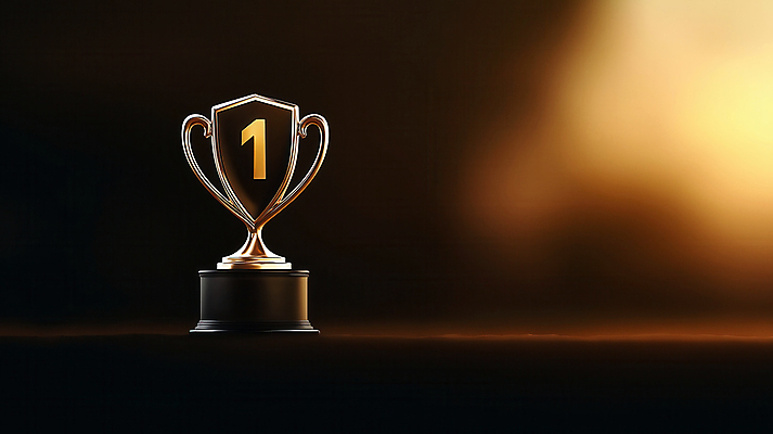 JPG 편집이미지 1 상징 성공 기념 사람없음 빛 금속 어둠 금색 우승 화려 황금 상패 트로피 심볼 심플 시상 시상식 편집실사 AI컴퓨터그래픽 AI콘텐츠 컬러 컨셉 재질 최고 상_우승 CG 파일형식