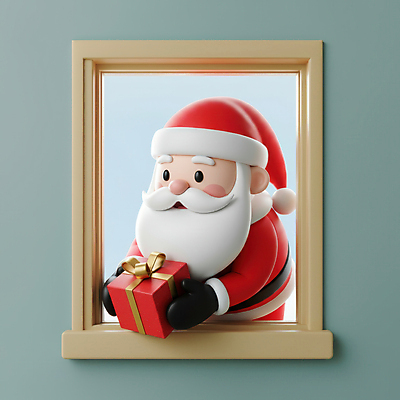 캐릭터 모자_잡화 1 기념일 감정 크리스마스 모션 선물 사람 성인 상자 3D 남자한명만 노인남자만 파일형식 AI콘텐츠 선물상자 주기 들기 창문 산타클로스 전신 한명 남자 수염 행복 JPG 편집3D 편집이미지 노인남자한명만 노년 산타모자 3D캐릭터 AI컴퓨터그래픽