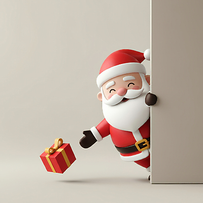 JPG 전신 편집이미지 노년 남자 행복 벽 크리스마스 산타모자 수염 3D캐릭터 선물 한명 웃음 선물상자 산타클로스 주기 숨기 노인남자한명만 편집3D AI컴퓨터그래픽 AI콘텐츠 캐릭터 모자_잡화 1 기념일 감정 모션 표정 사람 성인 상자 3D 남자한명만 노인남자만 파일형식