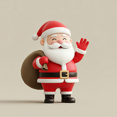 JPG 전신 편집이미지 노년 남자 행복 크리스마스 산타모자 수염 3D캐릭터 선물 한명 웃음 들기 산타클로스 손들기 인사 보따리 노인남자한명만 편집3D AI컴퓨터그래픽 AI콘텐츠 캐릭터 모자_잡화 1 기념일 감정 모션 표정 사람 성인 3D 예절 남자한명만 노인남자만 파일형식