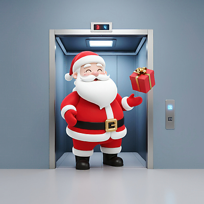 JPG 전신 편집이미지 노년 남자 행복 크리스마스 산타모자 수염 3D캐릭터 선물 한명 들기 선물상자 산타클로스 엘리베이터 노인남자한명만 편집3D AI컴퓨터그래픽 AI콘텐츠 캐릭터 모자_잡화 1 기념일 감정 모션 사람 성인 상자 3D 남자한명만 노인남자만 파일형식