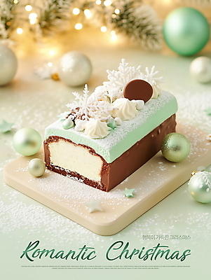 PSD 편집이미지 겨울 사람없음 눈송이 고급 구슬 생크림 초코케이크 롤케이크 민트색 슈가파우더 크리스마스케이크 오너먼트 이미지편집 계절 컬러 컨셉 크리스마스장식 크리스마스 눈_날씨 케이크 크림 파일형식