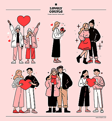 전신 커플 여자 남자 분홍색 포즈 스티커 데이트 일러스트 사랑 서기 미소 웃음 들기 여러명 성인 마주보기 목도리 기댐 로맨틱 하트 잡기 주머니손 하트풍선 손뻗기 스타일 성인만 국내일러스트 AI파일 모양 잡화 감정 컬러 다수 컨셉 관계 모션 표정 사람 풍선 파일형식 벡터