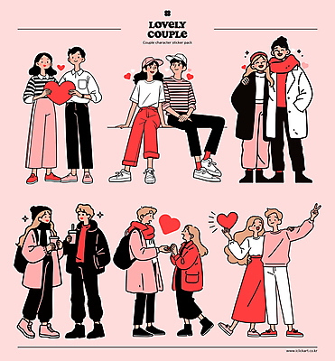 전신 커플 여자 남자 음료 분홍색 허리손 포즈 스티커 데이트 일러스트 사랑 서기 미소 웃음 들기 앉기 여러명 성인 손들기 마주보기 손잡기 기댐 로맨틱 하트 주머니손 브이 스타일 성인만 어깨에손 국내일러스트 AI파일 모양 감정 컬러 다수 컨셉 관계 모션 표정 사람 손짓 파일형식 벡터