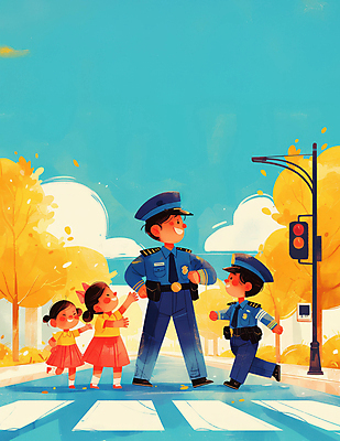 JPG 구름 여자 남자 어린이 허리손 일러스트 안내 소녀 소년 여러명 성인 걷기 도시 도움 횡단보도 경찰 보호 신호등 은행나무 교통안전 경찰복 경찰모자 손뻗기 길건너기 국내일러스트 AI일러스트 AI콘텐츠 자연요소 나무 직업 모자_잡화 포즈 다수 컨셉 유니폼 모션 안전 사람 보행로 건너기 파일형식