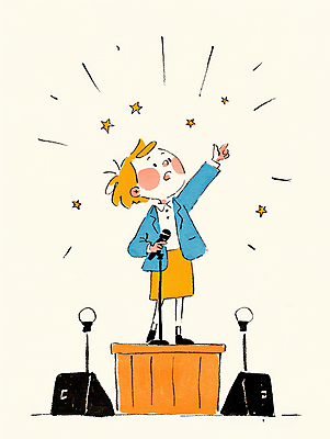 JPG 남자 별 어린이 일러스트 한명 서기 소년 스피커 무대 가리킴 잡기 자신감 발표 강의 마이크 소년한명만 국내일러스트 AI일러스트 AI콘텐츠 자연요소 1 감정 음향기기 모션 사람 손짓 남자한명만 소년만 파일형식