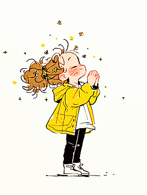 JPG 여자 어린이 나비 일러스트 한명 미소 소녀 빛 노란색 눈감음 올려보기 기도 손모으기 소녀한명만 국내일러스트 AI일러스트 AI콘텐츠 1 컬러 곤충 모션 표정 사람 손짓 여자한명만 소녀만 파일형식