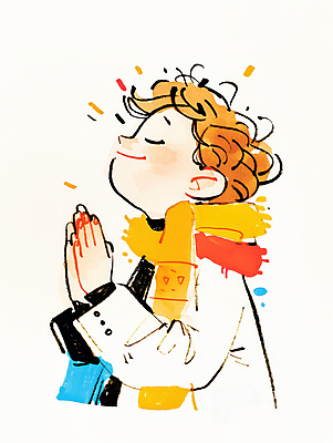 JPG 여자 어린이 일러스트 한명 소녀 눈감음 목도리 올려보기 기도 손모으기 소녀한명만 국내일러스트 AI일러스트 AI콘텐츠 1 잡화 모션 사람 손짓 여자한명만 소녀만 파일형식