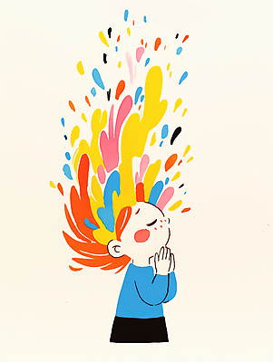 JPG 여자 어린이 일러스트 한명 소녀 컬러풀 눈감음 올려보기 기도 손모으기 소녀한명만 국내일러스트 AI일러스트 AI콘텐츠 1 컬러 모션 사람 손짓 여자한명만 소녀만 파일형식