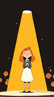 JPG 전신 남자 어린이 일러스트 노래 조명 서기 소녀 여러명 성인 눈감음 공연 가수 무대 잡기 군중 공연장 마이크 손모으기 스포트라이트 국내일러스트 AI일러스트 AI콘텐츠 여자 음악 음향기기 다수 모션 사람 손짓 이벤트 음악가 극장 파일형식