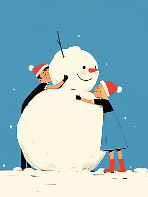 JPG 여자 남자 행복 겨울 일러스트 안기 청소년 눈사람 털모자 미소 야외 두명 파란색 친구 눈 추억 즐거움 털장갑 눈사람만들기 쌓인눈 눈내림 십대만 국내일러스트 AI일러스트 AI콘텐츠 자연요소 모자_잡화 계절 감정 컬러 장갑 컨셉 관계 모션 날씨 눈_날씨 표정 사람 만들기 파일형식