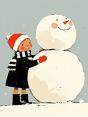 JPG 여자 행복 어린이 겨울 일러스트 눈사람 털모자 한명 미소 소녀 야외 친구 목도리 만지기 눈 추억 즐거움 털장갑 눈사람만들기 쌓인눈 눈내림 소녀한명만 국내일러스트 AI일러스트 AI콘텐츠 자연요소 모자_잡화 1 잡화 계절 감정 장갑 컨셉 관계 모션 날씨 눈_날씨 표정 사람 만들기 여자한명만 소녀만 파일형식