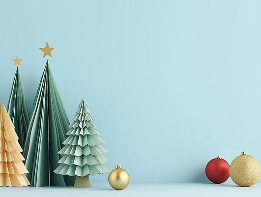 JPG 편집이미지 종이 하늘색 크리스마스장식 크리스마스 사람없음 장식 크리스마스트리 페이퍼아트 디지털합성 별장식 오너먼트 카피스페이스 편집소스 편집실사 AI포토 AI콘텐츠 기념일 별 파란색 공백 CG 파일형식