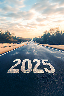 JPG 나무 구름 편집이미지 도로 하늘 새해 풍경 사람없음 숫자 노을 차도 2025년 을사년 편집실사 AI포토 AI콘텐츠 자연요소 식물 문자 길 교통시설 연도 CG 파일형식