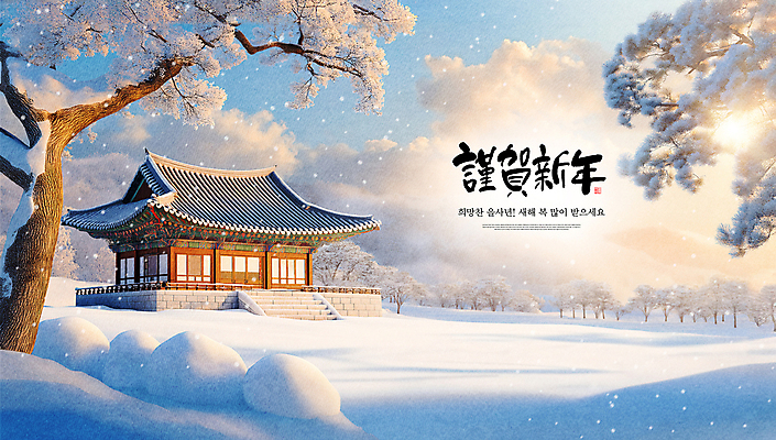 PSD 나무 구름 편집 편집이미지 설경 겨울 근하신년 새해 한옥 사람없음 설날 새해인사 눈 숲 연하장 새해복많이받으세요 쌓인눈 눈내림 이미지편집 자연요소 식물 한국전통 계절 명절 고건축 날씨 카드_감사 눈_날씨 풍경 인사 파일형식