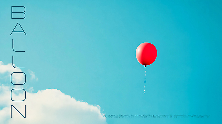 PSD 구름 편집이미지 하늘색 하늘 사람없음 빨간색 떠있는 풍선 카피스페이스 이미지편집 자연요소 컬러 모션 파란색 공백 파일형식