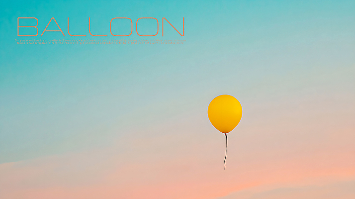 PSD 구름 편집이미지 하늘 사람없음 노란색 노을 떠있는 풍선 그라데이션 카피스페이스 이미지편집 자연요소 컬러 모션 공백 파일형식