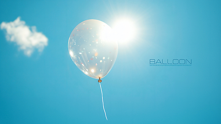 PSD 구름 편집이미지 하늘색 하늘 사람없음 햇빛 투명 떠있는 풍선 카피스페이스 이미지편집 자연요소 모션 파란색 태양 공백 파일형식