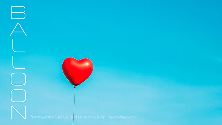 PSD 편집이미지 하늘 사람없음 빨간색 하트풍선 풍선 카피스페이스 이미지편집 컬러 공백 하트 파일형식