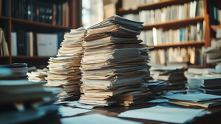 JPG 편집이미지 비즈니스 책장 사람없음 사무실 쌓기 업무 작업 가득함 책상 문서 파일 서류더미 편집실사 AI포토 AI콘텐츠 가구 모션 CG 파일형식 더미