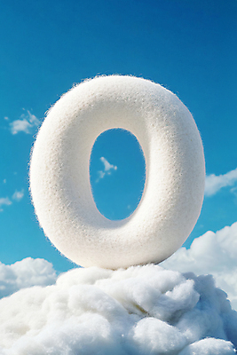 JPG 구름 편집이미지 하늘 타이포그라피 사람없음 숫자 디지털합성 영 양모 편집실사 AI컴퓨터그래픽 AI콘텐츠 자연요소 문자 직물 CG 파일형식