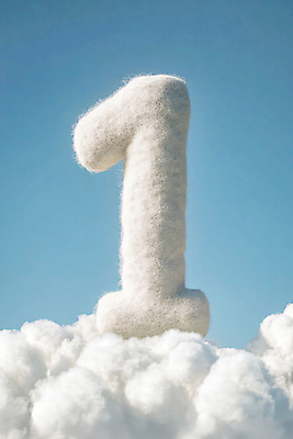 JPG 구름 편집이미지 1 하늘 타이포그라피 사람없음 숫자 디지털합성 양모 편집실사 AI컴퓨터그래픽 AI콘텐츠 자연요소 문자 직물 CG 파일형식