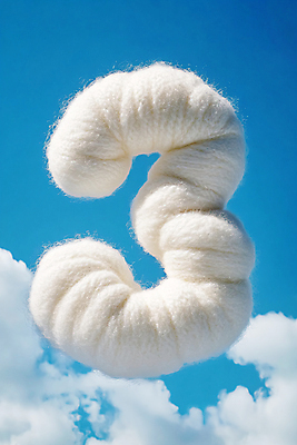 JPG 구름 편집이미지 하늘 3 타이포그라피 사람없음 숫자 디지털합성 양모 편집실사 AI컴퓨터그래픽 AI콘텐츠 자연요소 문자 직물 CG 파일형식