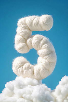 JPG 구름 편집이미지 하늘 타이포그라피 사람없음 숫자 디지털합성 5 양모 편집실사 AI컴퓨터그래픽 AI콘텐츠 자연요소 문자 직물 CG 파일형식