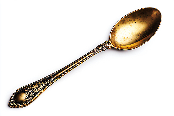 JPG 편집이미지 사람없음 숟가락 금색 빈티지 디지털합성 편집실사 AI포토 AI콘텐츠 컬러 컨셉 수저 CG 파일형식