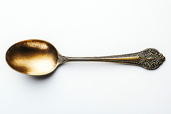 JPG 편집이미지 사람없음 숟가락 금색 빈티지 디지털합성 편집실사 AI포토 AI콘텐츠 컬러 컨셉 수저 CG 파일형식