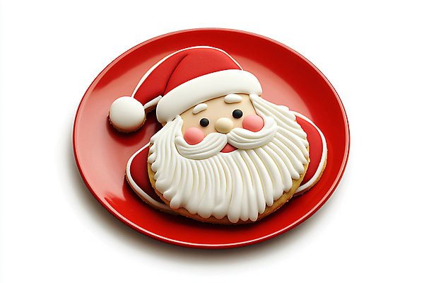 JPG 편집이미지 접시 크리스마스 취미 사람없음 산타클로스 쿠키 제과 디지털합성 홈베이킹 편집실사 AI포토 AI콘텐츠 식기 기념일 디저트 제과제빵 CG 제빵 파일형식