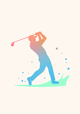 전신 남자 골프 일러스트 한명 성인 골프채 원형 스윙 그라데이션 성인남자한명만 국내일러스트 AI파일 도형 1 포즈 골프용품 사람 구기 남자한명만 성인남자만 파일형식 벡터