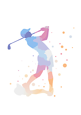 전신 남자 골프 일러스트 한명 성인 골프채 원형 스윙 그라데이션 성인남자한명만 국내일러스트 AI파일 도형 1 포즈 골프용품 사람 구기 남자한명만 성인남자만 파일형식 벡터