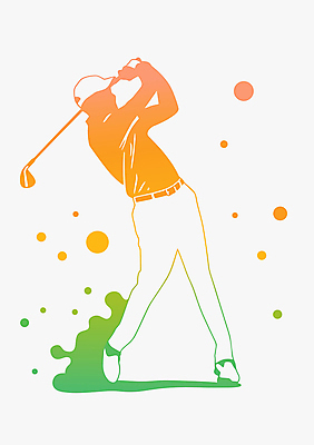 전신 남자 골프 일러스트 한명 성인 골프채 원형 스윙 그라데이션 성인남자한명만 국내일러스트 AI파일 도형 1 포즈 골프용품 사람 구기 남자한명만 성인남자만 파일형식 벡터